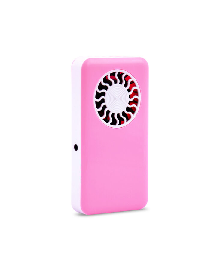 Rozā krāsa mini ventilators