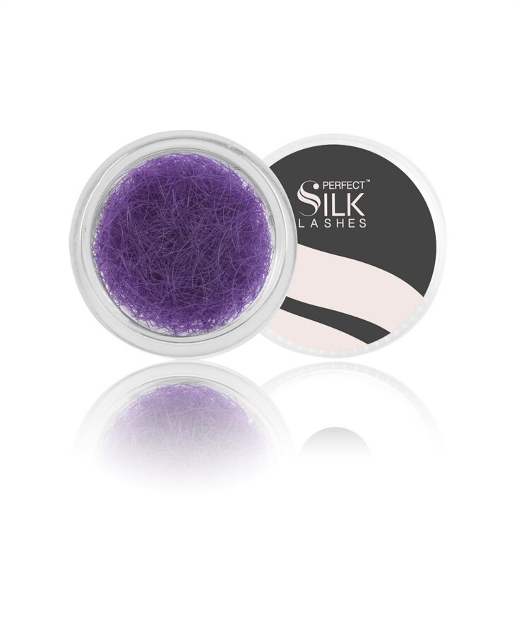 Perfect Silk Lashes, Zīda Skropstas 2500 J.12 violetas 13 mm
