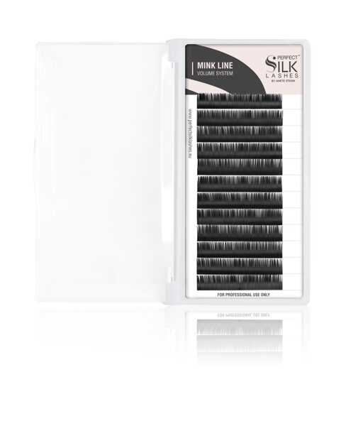 Perfect Silk Lashes, Mink Lashes D.05 Black 10 mm (12 rows)