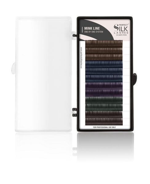 Perfect Silk Lashes, Mink Lashes C.15 Two Tone Color 9 mm (12 rows)