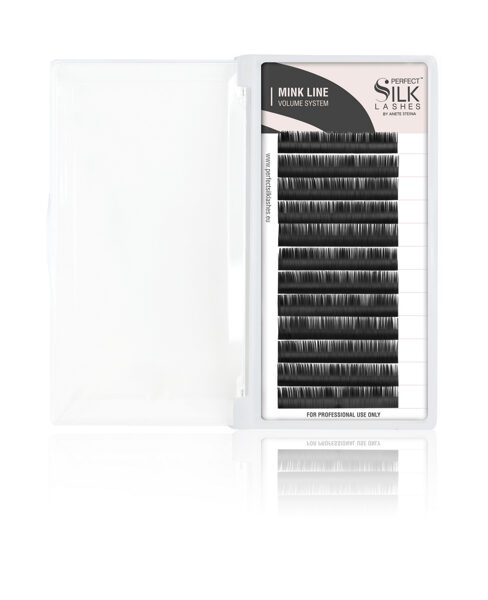 Perfect Silk Lashes, Mink Lashes D.03 Black 11 mm (20 rows)