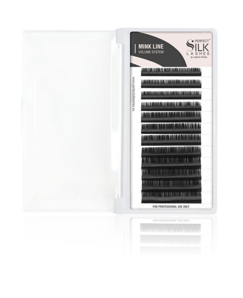 Perfect Silk Lashes, Mink Lashes D.05 Black 9/11/13 mm (6+8+6 rows)