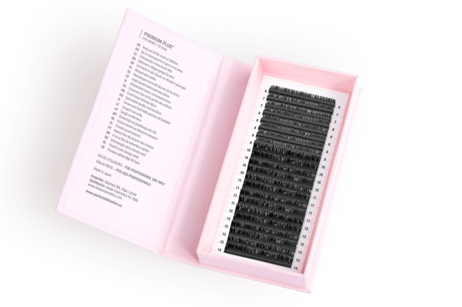 Perfect Silk Lashes, Mink Lashes C.03 Black 7 mm (22 rows)