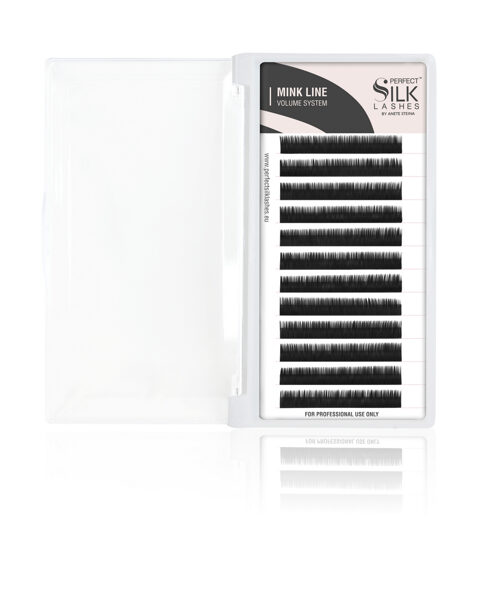 Perfect Silk Lashes, Mink Lashes D.05 Black 7 mm (20 rows)