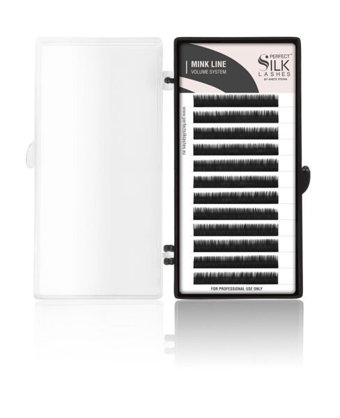 Perfect Silk Lashes, Mink Lashes D.07 Black 8 mm (12 rows)